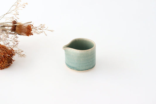 Pitcher green pottery Saheigama Shigaraki ware