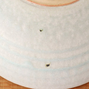 Plate 15cm/5.9in White Ceramic Saheigama Shigaraki Ware