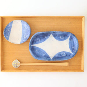 [Uchiru special order] Mini plate line pottery Yamakirai Tobo Shigaraki ware