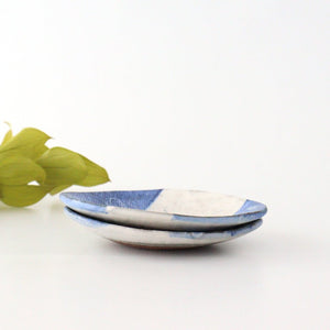 [Uchiru special order] Mini plate line pottery Yamakirai Tobo Shigaraki ware