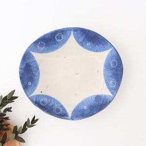 [Uchiru special order] Flexible plate, medium round pottery, Yamakirai Pottery, Shigaraki ware