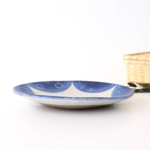 [Uchiru special order] Flexible plate, medium round pottery, Yamakirai Pottery, Shigaraki ware