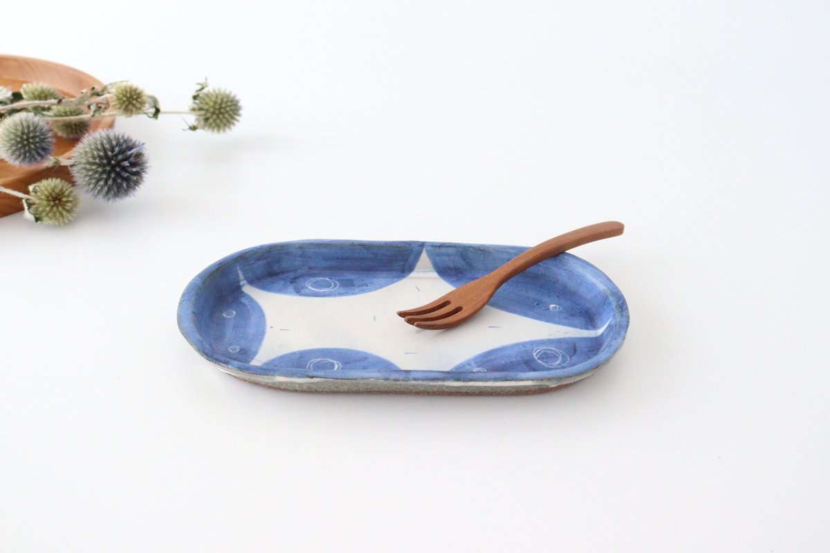 [Uchiru special order] Rectangular plate, round pottery, Yamakirai Pottery, Shigaraki ware