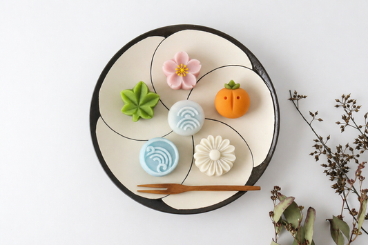 24cm/9.4in Plate Ceramic NEZIRI Plum Hasami Ware