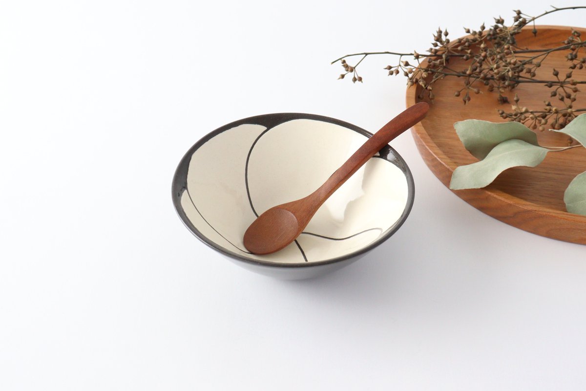 Bowl Small Pottery NEZIRI Plum Hasami Ware