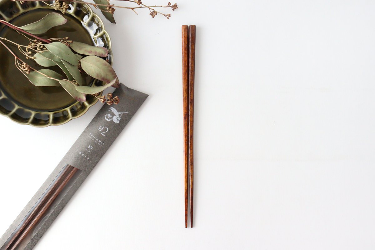 Fruit tree chopsticks persimmon tetoca urushi