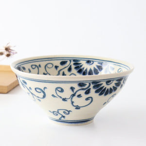 Blueannan Ramen Bowl Flower | Mino Ware