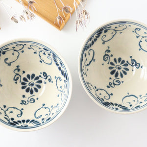 Blueannan Ramen Bowl Flower | Mino Ware