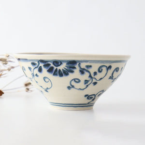 Blueannan Ramen Bowl Flower | Mino Ware