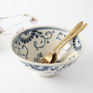 Blueannan Ramen Bowl Flower | Mino Ware