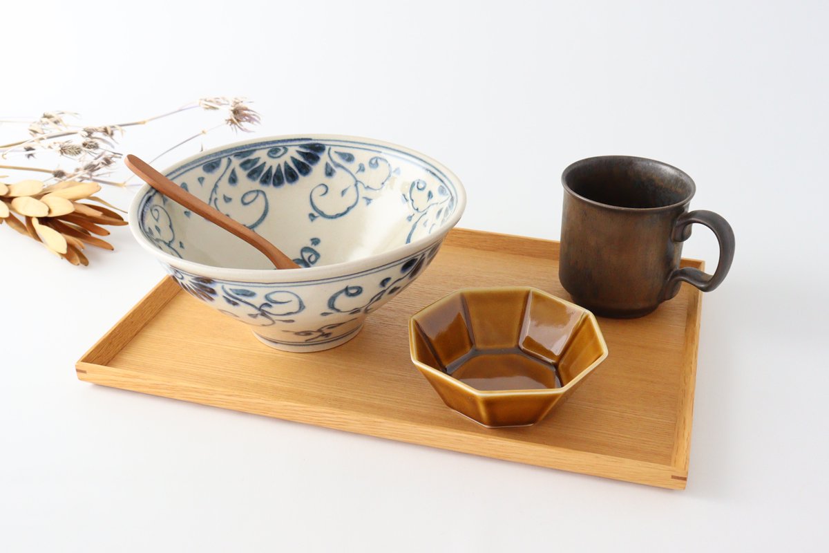 Blueannan Ramen Bowl Flower | Mino Ware