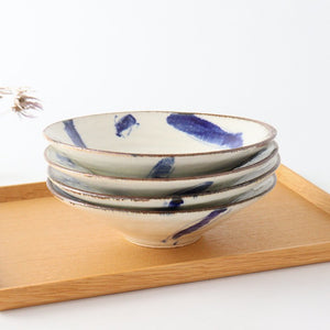 Minami Kiln Shallow Bowl Annanrakugki | Serving Bowl Mino Ware