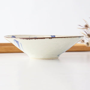 Minami Kiln Shallow Bowl Annanrakugki | Serving Bowl Mino Ware