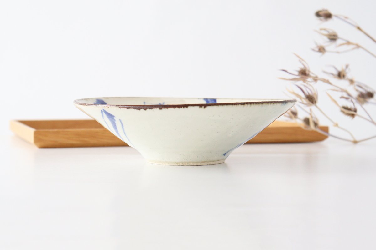 Minami Kiln Shallow Bowl Annanrakugki | Serving Bowl Mino Ware