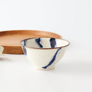 Minami Kiln Annanrakugaki Rice Bowl Gosu  | Mino Ware