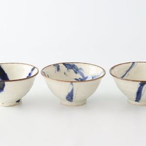 Rice bowl Annan Raku painting Goth pottery Minami kiln Mino ware