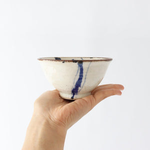 Minami Kiln Annanrakugaki　Rice Bowl Gosu  | Mino Ware