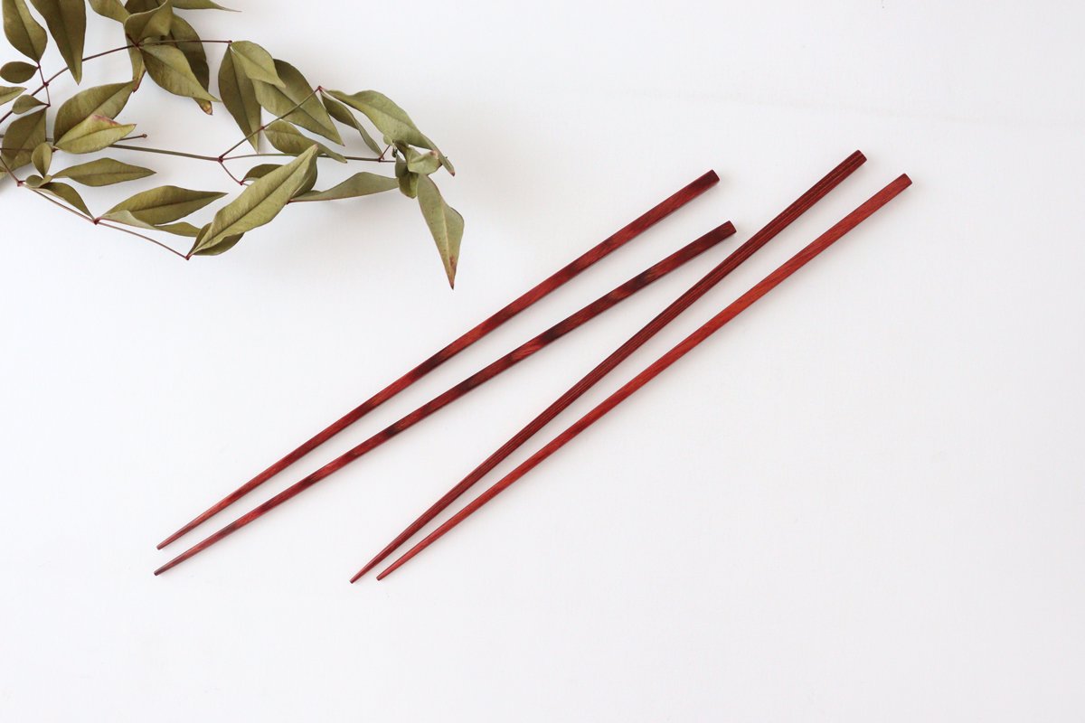 Extra thin chopsticks red dishwasher safe chopsticks