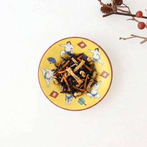 Lucky Small Plate Sumo Porcelain Seikougama Kutani Ware