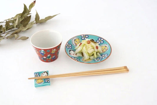 Seikou Kiln Small Plate Hyottoko Okame | Kutani Ware