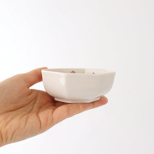 Octagonal Small Bowl Blue Dream Porcelain Ginshu Kiln Kutani Ware