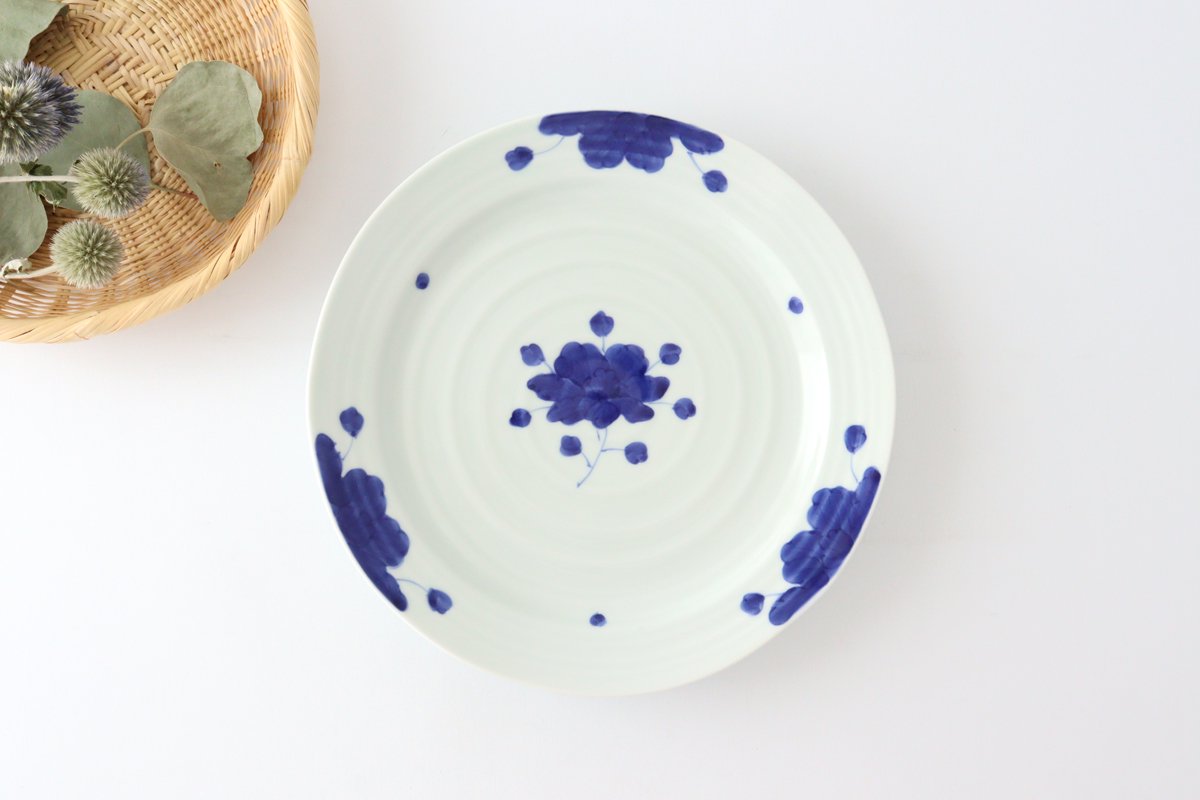 Plate Potted Peony 24cm/9.4in | Arita Ware