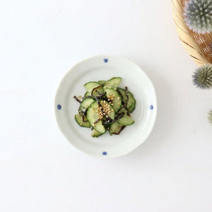 Round Sauce Plate Blue Peony 10.5cm/4.1in | Arita Ware