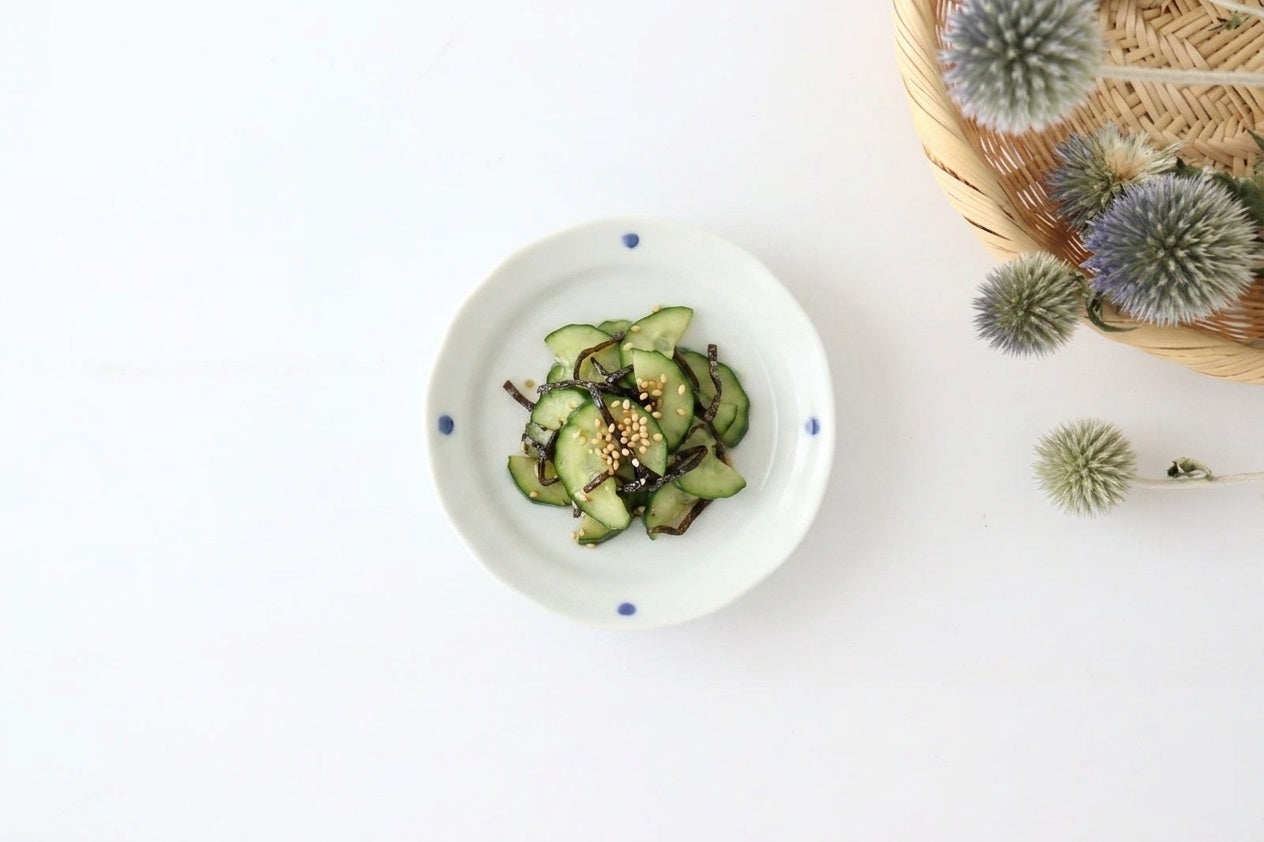 Round Sauce Plate Blue Peony 10.5cm/4.1in | Arita Ware