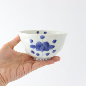 Large rice bowl, porcelain, peonies, Arita ware