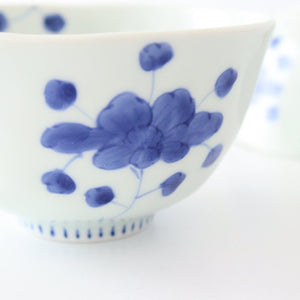 Large rice bowl, porcelain, peonies, Arita ware