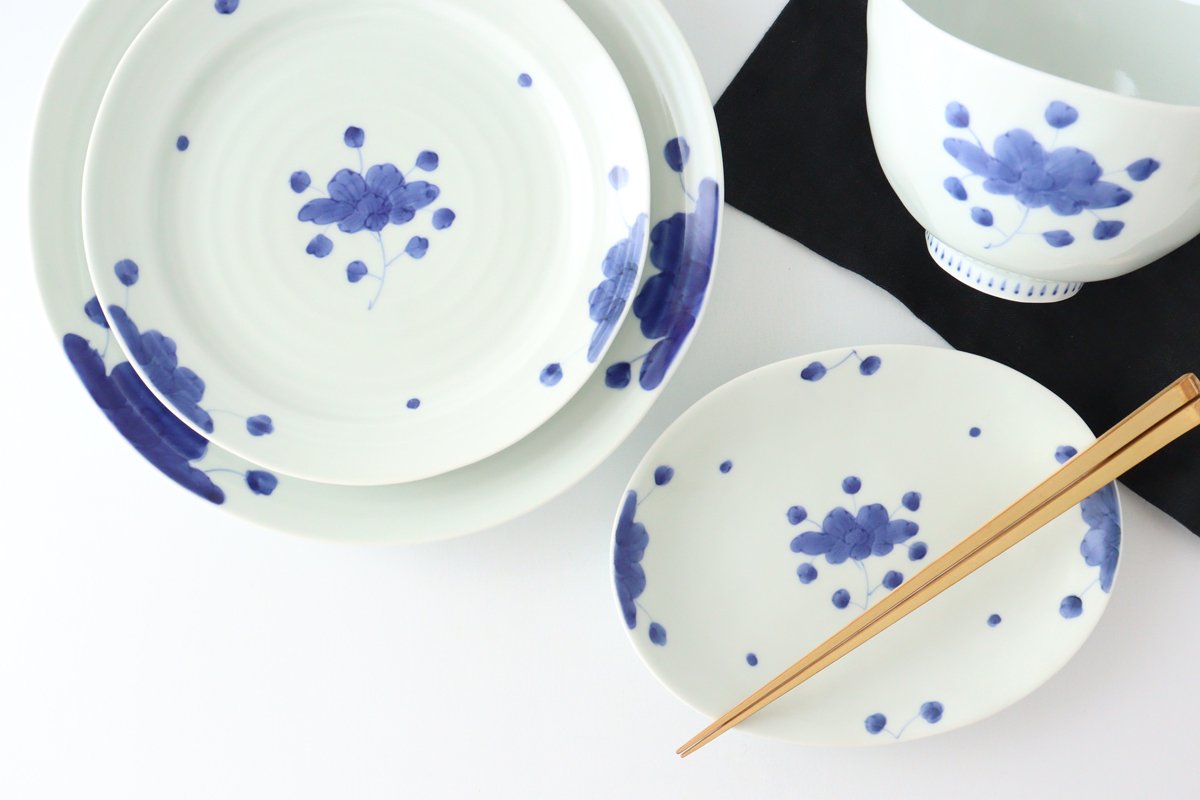 Round Noodle Bowl Peonies | Arita Ware