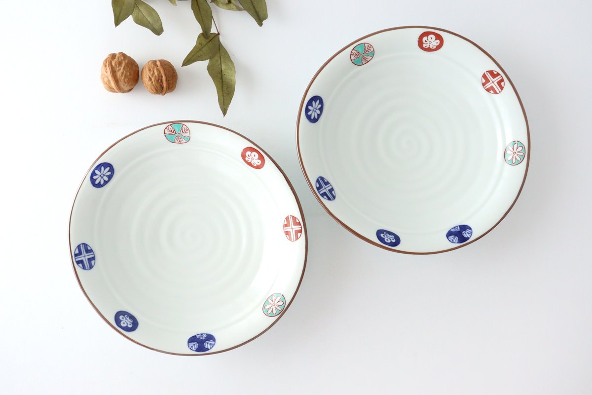 Oval Deep Plate Round Pattern 19.5cm/7.7in | Arita Ware