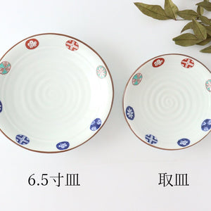 Oval 19.5cm/5.9in Plate Porcelain Dyed Nishiki Maru Crest Arita Ware