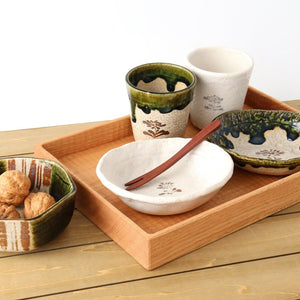 Kitagama Kasen Hiroshige Kato Hexagonal Small Bowl Oribe Line Pattern | Kobachi Seto Ware