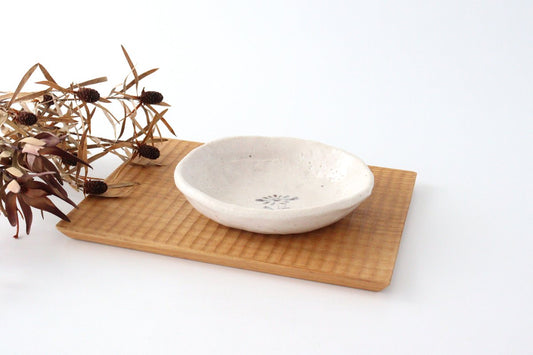 Kasumi kohanatori plate small bowl Shino pottery Kitagama Kasen Kato Hiroshige Seto ware