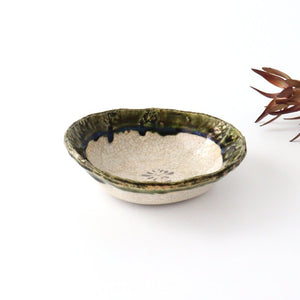 Kitagama Kasen Hiroshige Kato Small Bowl Oribe Flower | Kobachi Seto Ware