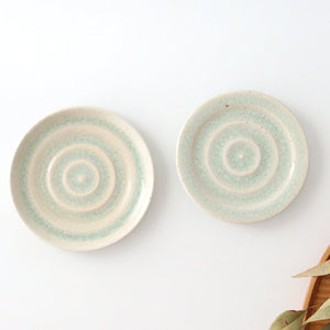 Ofukai Mame Plate Ripple Ceramic Kitagama Kasen Hiroshige Kato Seto Ware