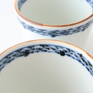 Soba Choko Blue-lined Pattern | Free Cup Arita Ware