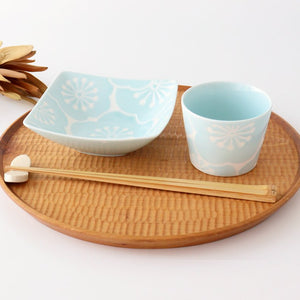 Square Bowl Plum Blue | Kobachi Hasami Ware