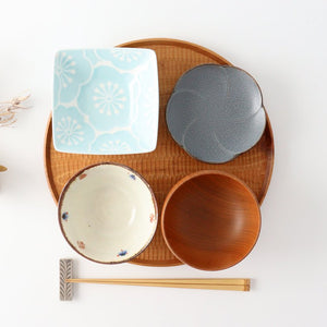 Square Bowl Plum Blue | Kobachi Hasami Ware