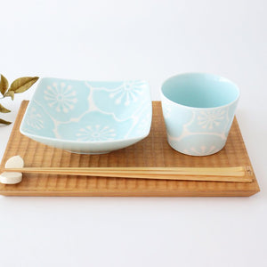 Inoko Plum Blue Porcelain Hafuri Hasami Ware