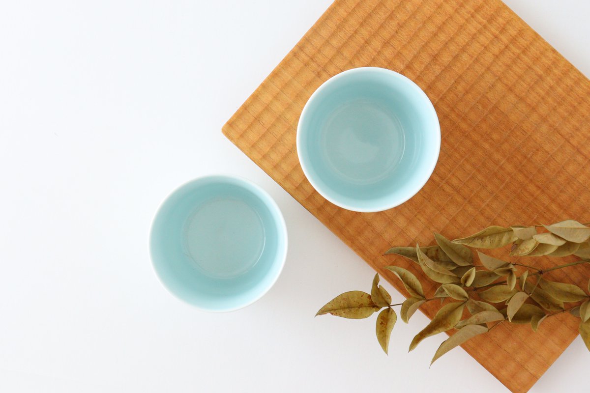 Inoko Plum Blue Porcelain Hafuri Hasami Ware