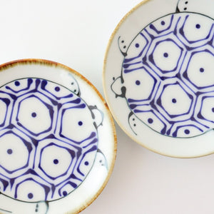 Small plate turtle pottery kotohogi Hasami ware