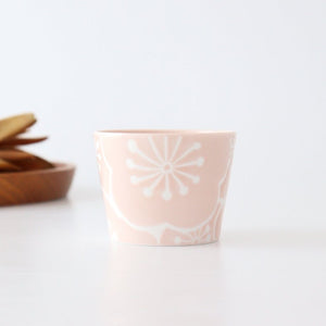 Choko Plum Peach Porcelain Hafuri Hasami Ware