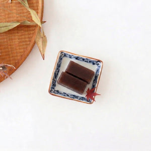 Square Sauce Plate Blue-lined Pattern | Arita Ware