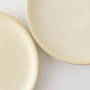 Round plate 13.5cm Ivory Pottery Sucre Hasami ware