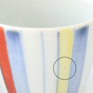 Soba choko Gosaijukusa porcelain Kurochin kiln Mino ware