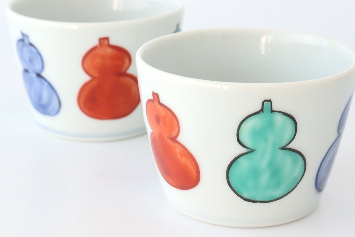 Zoho Kiln Soba Choko Six Gourds | Free Cup Mino Ware