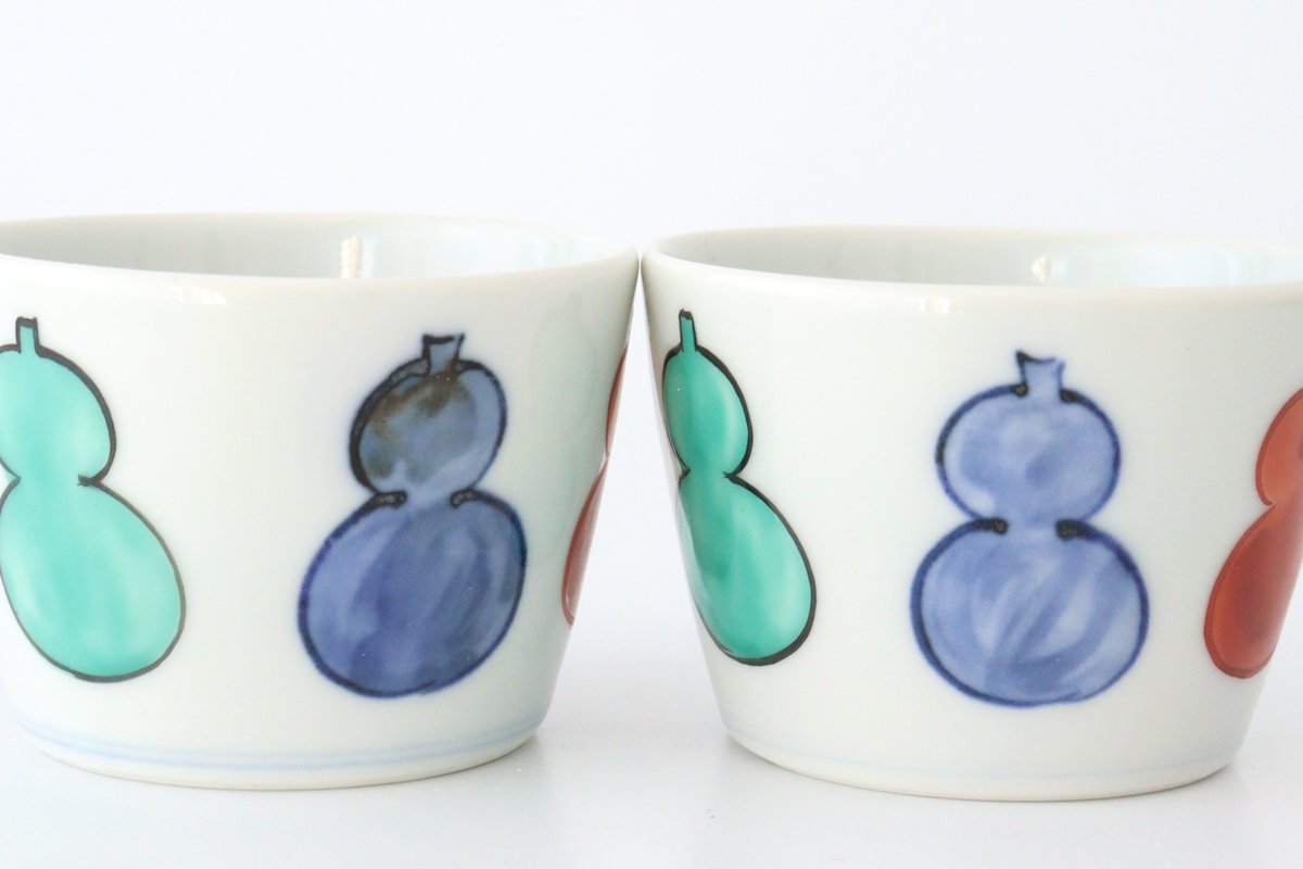 Zoho Kiln Soba Choko Six Gourds | Free Cup Mino Ware