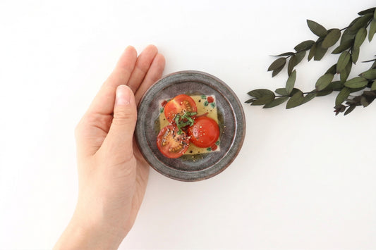Zoho Kiln Sauce Plate Red Bird | Mino Ware